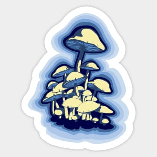 magic mushrooms Sticker